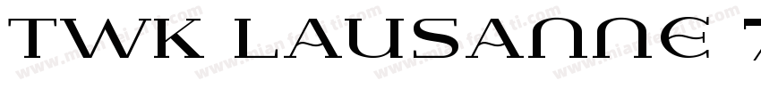 TWK Lausanne 750字体转换